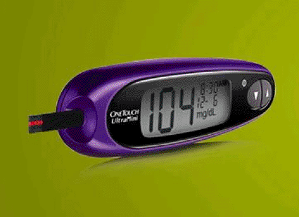 Image: The OneTouch UltraMini Meter (photo courtesy Lifescan).